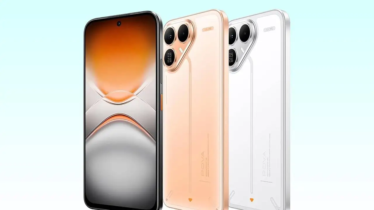 هاتف Tecno Pova 8 يقدم بطارية 8000 مللي أمبير وشاشة مبتكرة.